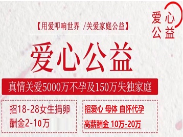 天镇捐卵助孕生子 爱心志愿者招募